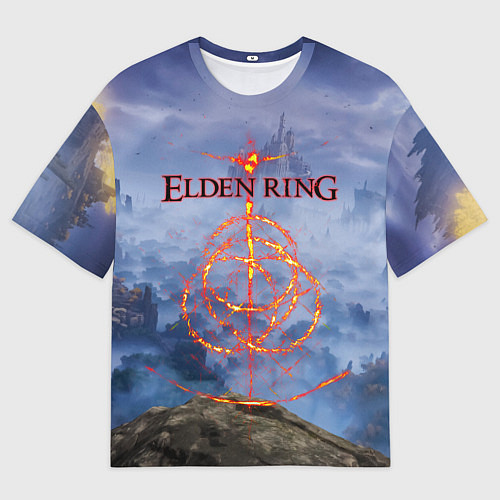 Женская футболка оверсайз Elden Ring, Logo / 3D-принт – фото 1