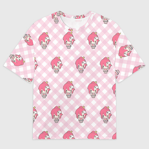 Женская футболка оверсайз Yoko pattern / 3D-принт – фото 1