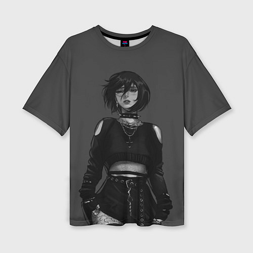 Женская футболка оверсайз Микаса в современном виде Атака титанов / 3D-принт – фото 1