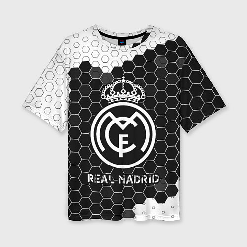Женская футболка оверсайз REAL MADRID Real Madrid Графика / 3D-принт – фото 1