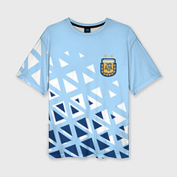 Женская футболка оверсайз Сборная Аргентины футбол