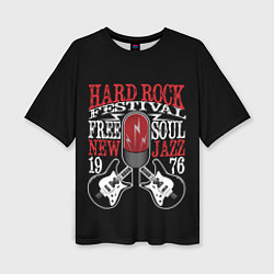 Женская футболка оверсайз HARD ROCK FESTIVAL