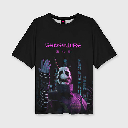 Женская футболка оверсайз Игра GhostWire / 3D-принт – фото 1