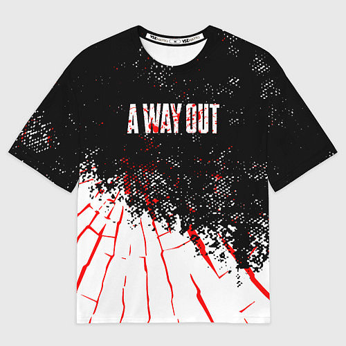 Женская футболка оверсайз A way out / 3D-принт – фото 1