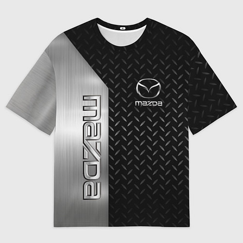 Женская футболка оверсайз MAZDA МАЗДА СТАЛЬ / 3D-принт – фото 1
