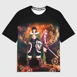 Футболка оверсайз женская Рафталия и Наофуми, цвет: 3D-принт