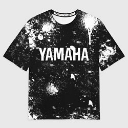 Футболка оверсайз женская YAMAHA - БРЫЗГИ, цвет: 3D-принт