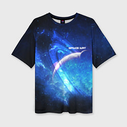 Женская футболка оверсайз Space art 2022