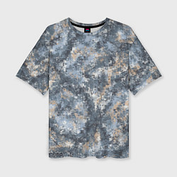 Футболка оверсайз женская Камуфляж Паук Горы, цвет: 3D-принт