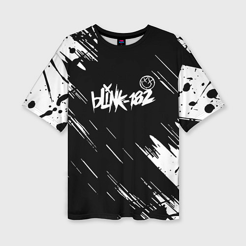 Женская футболка оверсайз Blink-182 блинк-182 / 3D-принт – фото 1