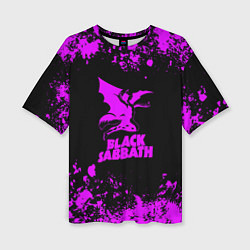 Женская футболка оверсайз Black Sabbath metal