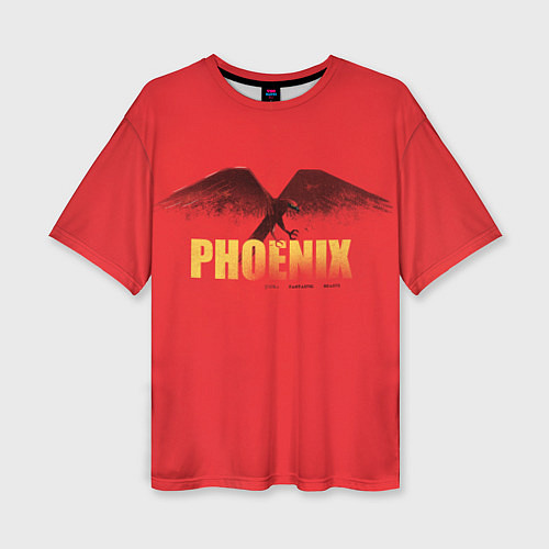 Женская футболка оверсайз Фантастические Твари Phoenix / 3D-принт – фото 1