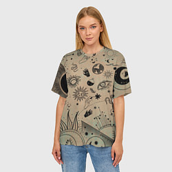 Футболка оверсайз женская Эзотерика, цвет: 3D-принт — фото 2
