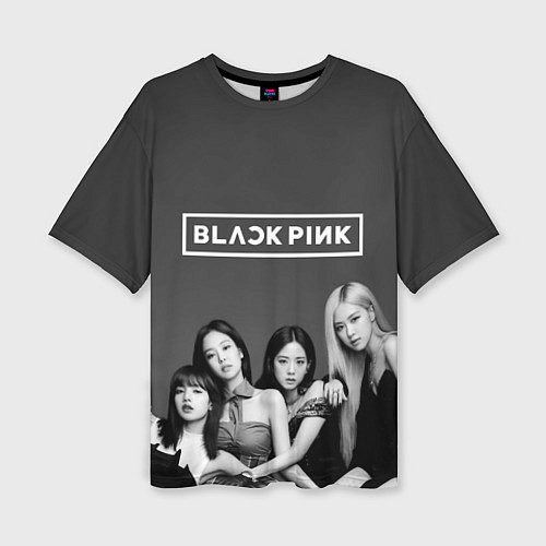 Женская футболка оверсайз BLACKPINK BW Divas / 3D-принт – фото 1