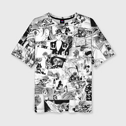 Женская футболка оверсайз Dororo pattern