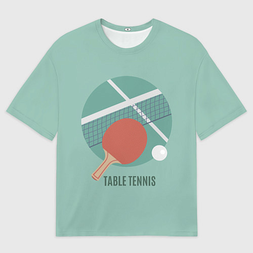 Женская футболка оверсайз TABLE TENNIS Теннис / 3D-принт – фото 1
