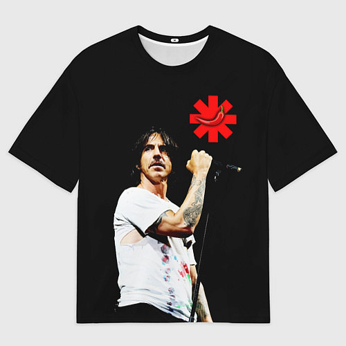 Женская футболка оверсайз Red Hot Chili Peppers RHCP / 3D-принт – фото 1