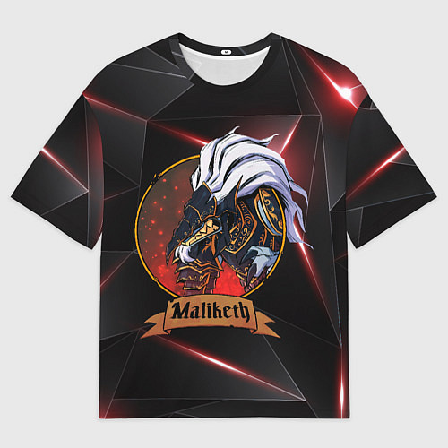 Женская футболка оверсайз Elden ring maliketh / 3D-принт – фото 1