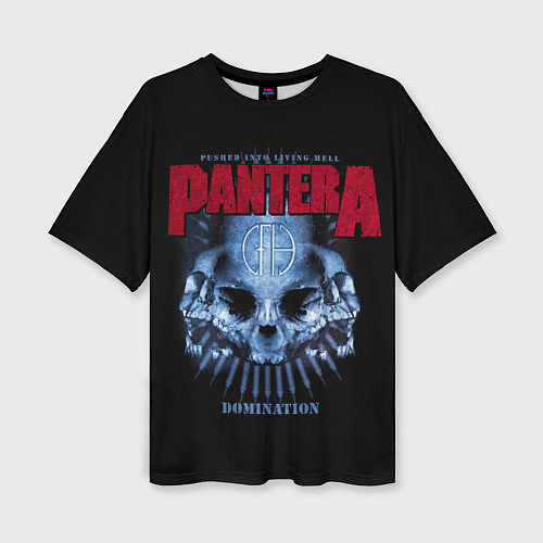 Женская футболка оверсайз Pantera Domination / 3D-принт – фото 1