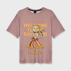 Женская футболка оверсайз Five Nights at Freddys: Security Breach - Воспитат