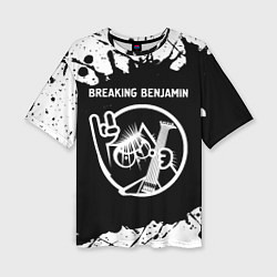 Футболка оверсайз женская Breaking Benjamin КОТ Брызги, цвет: 3D-принт