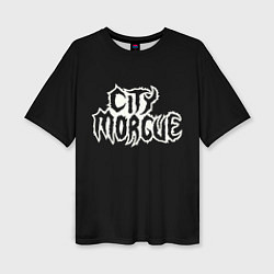 Женская футболка оверсайз City Morgue Logo