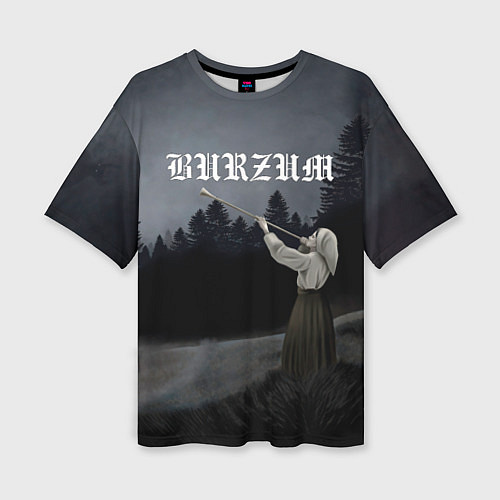 Женская футболка оверсайз Burzum - Filosofem / 3D-принт – фото 1