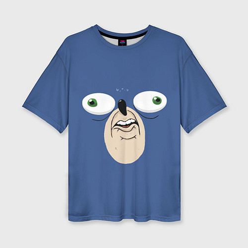 Женская футболка оверсайз Смешной Ежик / 3D-принт – фото 1