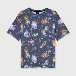 Футболка оверсайз женская Морские Котики: Цветное, цвет: 3D-принт