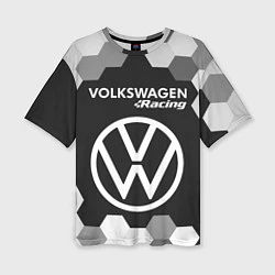 Женская футболка оверсайз VOLKSWAGEN RACING Графика