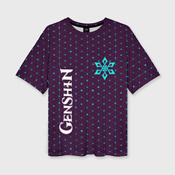 Женская футболка оверсайз GENSHIN IMPACT - КРИО - Графика