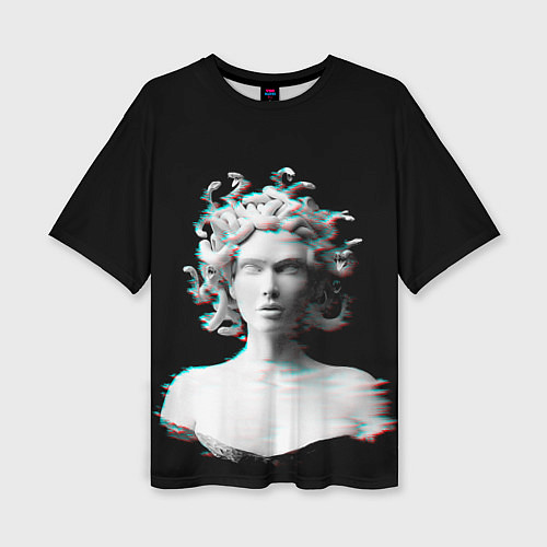 Женская футболка оверсайз Горгона медуза medusa gorgon / 3D-принт – фото 1