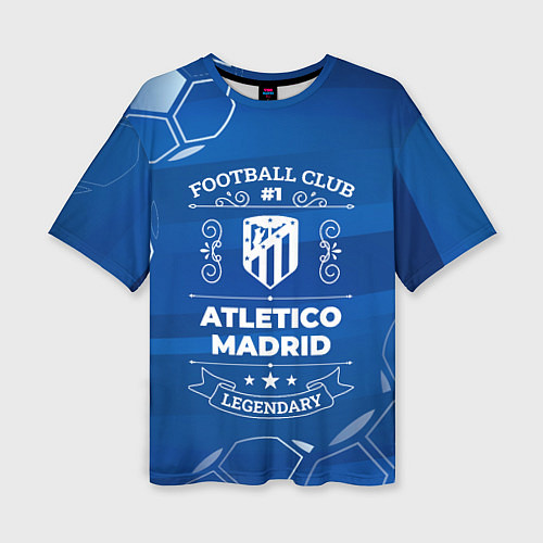 Женская футболка оверсайз Atletico Madrid FC 1 / 3D-принт – фото 1