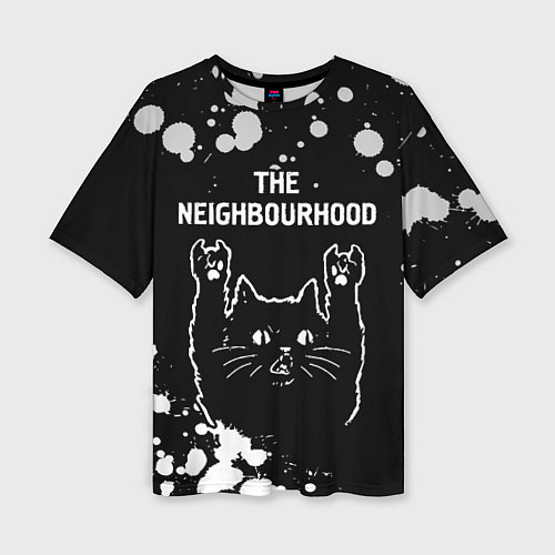 Женская футболка оверсайз The Neighbourhood Rock Cat / 3D-принт – фото 1