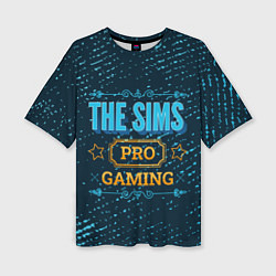 Женская футболка оверсайз The Sims Gaming PRO