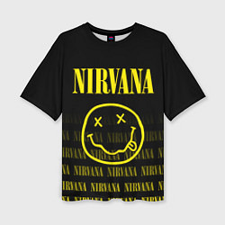 Женская футболка оверсайз Smile Nirvana