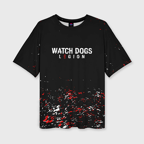 Женская футболка оверсайз Watch Dogs 2 Брызги красок / 3D-принт – фото 1