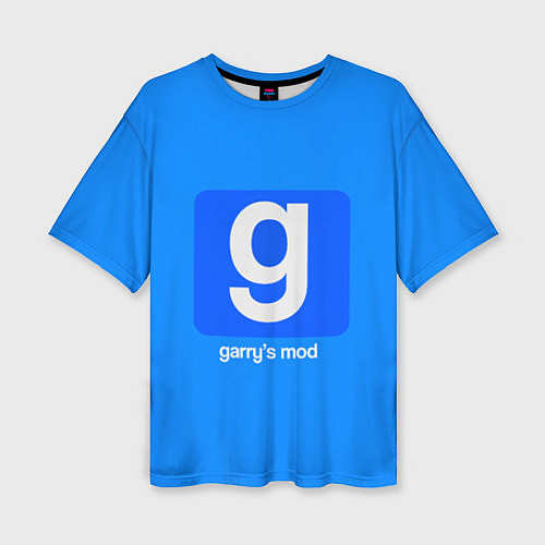 Женская футболка оверсайз Garrys Mod логотип / 3D-принт – фото 1