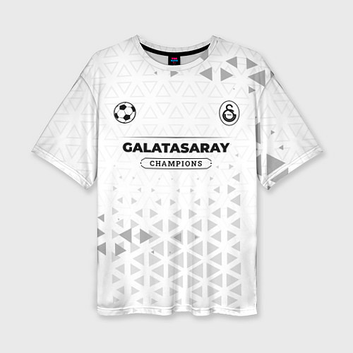 Женская футболка оверсайз Galatasaray Champions Униформа / 3D-принт – фото 1