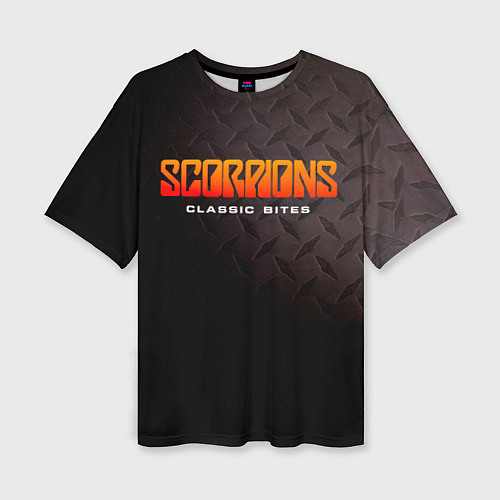 Женская футболка оверсайз Classic Bites - Scorpions / 3D-принт – фото 1