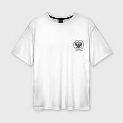 Женская футболка оверсайз Russia White Collection 20222023