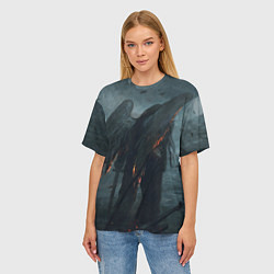 Футболка оверсайз женская Leos Падший Ангел Одиночества, цвет: 3D-принт — фото 2