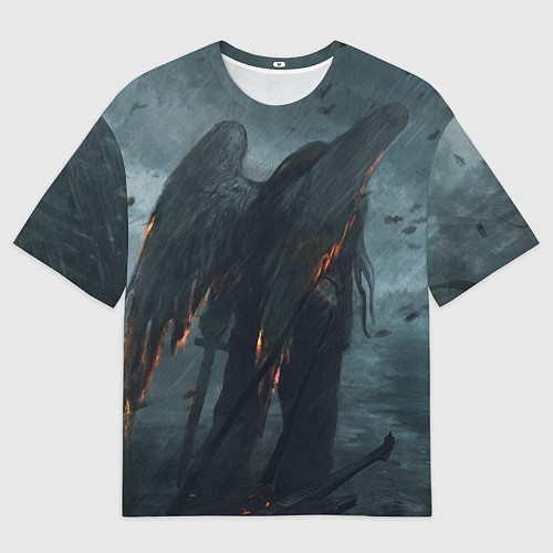 Женская футболка оверсайз Leos Падший Ангел Одиночества / 3D-принт – фото 1
