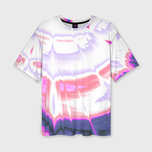 Женская футболка оверсайз Тай-дай Абстракция Tie-Dye / 3D-принт – фото 1