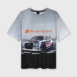 Женская футболка оверсайз Ауди Спорт Гоночная команда Audi sport Racing team