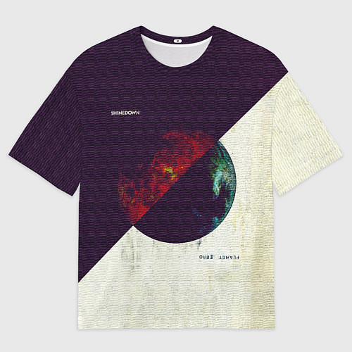 Женская футболка оверсайз Planet Zero - Shinedown / 3D-принт – фото 1