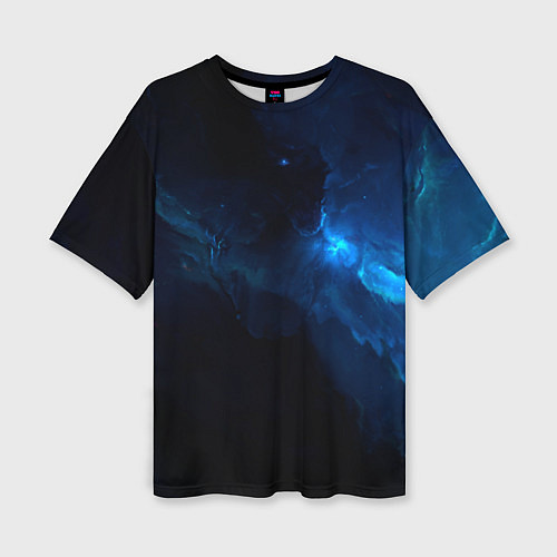 Женская футболка оверсайз Звезды сквозь облака / 3D-принт – фото 1
