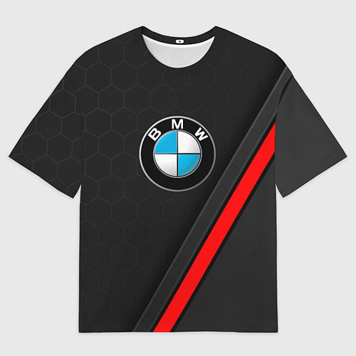 Женская футболка оверсайз Bmw - бмв Абстракция / 3D-принт – фото 1