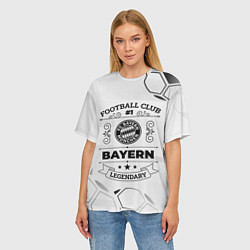 Футболка оверсайз женская Bayern Football Club Number 1 Legendary, цвет: 3D-принт — фото 2