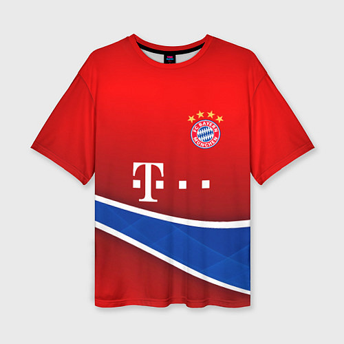 Женская футболка оверсайз Bayern munchen sport / 3D-принт – фото 1